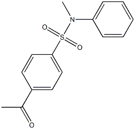 4-acetyl-N-methyl-N-phenylbenzene-1-sulfonamide 구조식 이미지