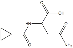 4-amino-2-[(cyclopropylcarbonyl)amino]-4-oxobutanoic acid 구조식 이미지