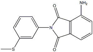 4-amino-2-[3-(methylsulfanyl)phenyl]-2,3-dihydro-1H-isoindole-1,3-dione Structure