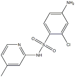 4-amino-2-chloro-N-(4-methylpyridin-2-yl)benzene-1-sulfonamide 구조식 이미지