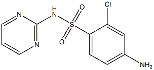 4-amino-2-chloro-N-(pyrimidin-2-yl)benzene-1-sulfonamide Structure