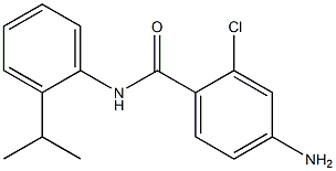 4-amino-2-chloro-N-[2-(propan-2-yl)phenyl]benzamide Structure