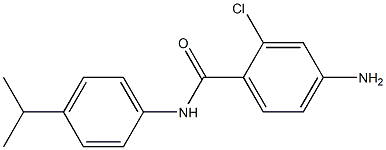 4-amino-2-chloro-N-[4-(propan-2-yl)phenyl]benzamide Structure