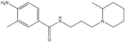 4-amino-3-methyl-N-[3-(2-methylpiperidin-1-yl)propyl]benzamide Structure