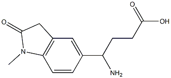 4-amino-4-(1-methyl-2-oxo-2,3-dihydro-1H-indol-5-yl)butanoic acid 구조식 이미지