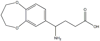 4-amino-4-(3,4-dihydro-2H-1,5-benzodioxepin-7-yl)butanoic acid 구조식 이미지