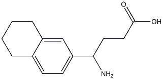 4-amino-4-(5,6,7,8-tetrahydronaphthalen-2-yl)butanoic acid 구조식 이미지