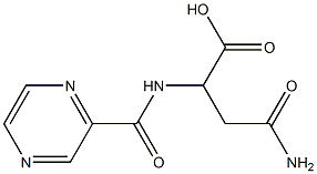 4-amino-4-oxo-2-[(pyrazin-2-ylcarbonyl)amino]butanoic acid Structure