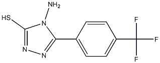 4-amino-5-[4-(trifluoromethyl)phenyl]-4H-1,2,4-triazole-3-thiol Structure