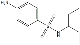 4-amino-N-(1-ethylpropyl)benzenesulfonamide 구조식 이미지