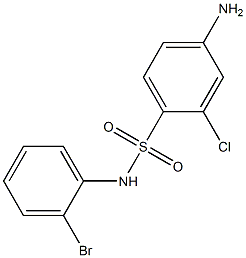 4-amino-N-(2-bromophenyl)-2-chlorobenzene-1-sulfonamide Structure