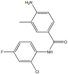 4-amino-N-(2-chloro-4-fluorophenyl)-3-methylbenzamide 구조식 이미지