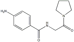 4-amino-N-(2-oxo-2-pyrrolidin-1-ylethyl)benzamide 구조식 이미지