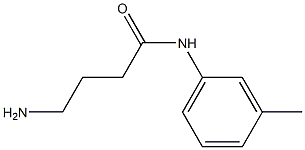 4-amino-N-(3-methylphenyl)butanamide Structure