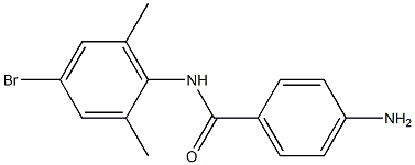 4-amino-N-(4-bromo-2,6-dimethylphenyl)benzamide 구조식 이미지
