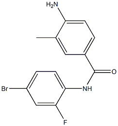4-amino-N-(4-bromo-2-fluorophenyl)-3-methylbenzamide 구조식 이미지