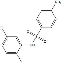 4-amino-N-(5-fluoro-2-methylphenyl)benzenesulfonamide 구조식 이미지