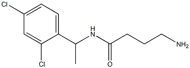 4-amino-N-[1-(2,4-dichlorophenyl)ethyl]butanamide Structure