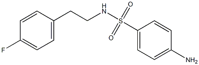 4-amino-N-[2-(4-fluorophenyl)ethyl]benzene-1-sulfonamide 구조식 이미지