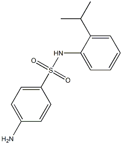 4-amino-N-[2-(propan-2-yl)phenyl]benzene-1-sulfonamide 구조식 이미지