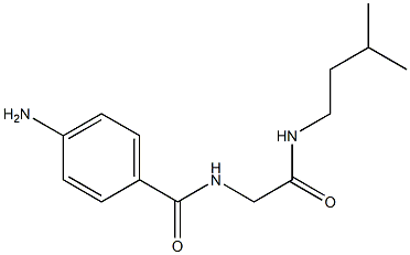 4-amino-N-{2-[(3-methylbutyl)amino]-2-oxoethyl}benzamide 구조식 이미지