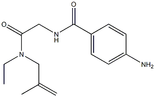 4-amino-N-{2-[ethyl(2-methylprop-2-enyl)amino]-2-oxoethyl}benzamide Structure
