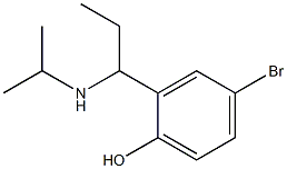 4-bromo-2-[1-(propan-2-ylamino)propyl]phenol 구조식 이미지