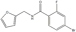 4-bromo-2-fluoro-N-(2-furylmethyl)benzamide Structure