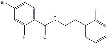 4-bromo-2-fluoro-N-[2-(2-fluorophenyl)ethyl]benzamide Structure