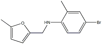 4-bromo-2-methyl-N-[(5-methylfuran-2-yl)methyl]aniline Structure