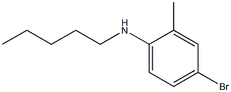 4-bromo-2-methyl-N-pentylaniline Structure