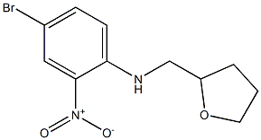 4-bromo-2-nitro-N-(oxolan-2-ylmethyl)aniline Structure