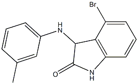4-bromo-3-[(3-methylphenyl)amino]-2,3-dihydro-1H-indol-2-one Structure
