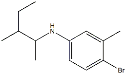 4-bromo-3-methyl-N-(3-methylpentan-2-yl)aniline Structure