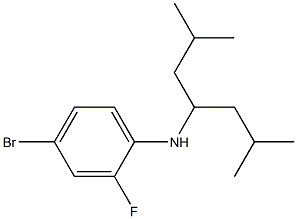 4-bromo-N-(2,6-dimethylheptan-4-yl)-2-fluoroaniline Structure