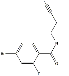 4-bromo-N-(2-cyanoethyl)-2-fluoro-N-methylbenzamide Structure