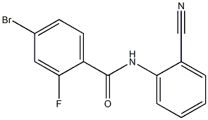 4-bromo-N-(2-cyanophenyl)-2-fluorobenzamide 구조식 이미지
