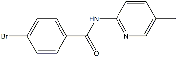 4-bromo-N-(5-methylpyridin-2-yl)benzamide Structure