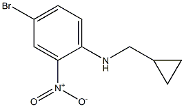 4-bromo-N-(cyclopropylmethyl)-2-nitroaniline Structure