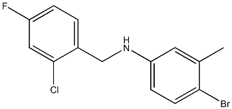 4-bromo-N-[(2-chloro-4-fluorophenyl)methyl]-3-methylaniline Structure