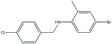 4-bromo-N-[(4-chlorophenyl)methyl]-2-methylaniline 구조식 이미지