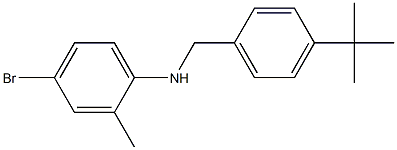 4-bromo-N-[(4-tert-butylphenyl)methyl]-2-methylaniline 구조식 이미지