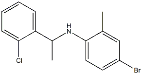 4-bromo-N-[1-(2-chlorophenyl)ethyl]-2-methylaniline 구조식 이미지