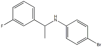 4-bromo-N-[1-(3-fluorophenyl)ethyl]aniline Structure