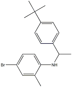 4-bromo-N-[1-(4-tert-butylphenyl)ethyl]-2-methylaniline Structure