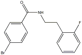 4-bromo-N-[2-(2-fluorophenyl)ethyl]benzamide Structure