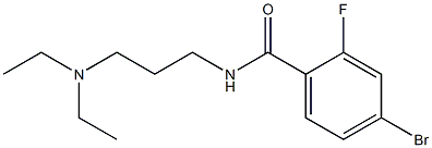 4-bromo-N-[3-(diethylamino)propyl]-2-fluorobenzamide Structure