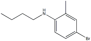 4-bromo-N-butyl-2-methylaniline 구조식 이미지