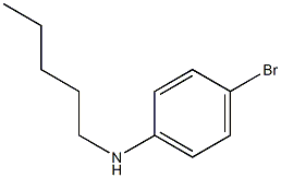 4-bromo-N-pentylaniline 구조식 이미지