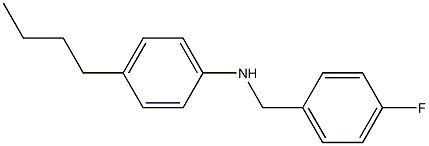 4-butyl-N-[(4-fluorophenyl)methyl]aniline 구조식 이미지